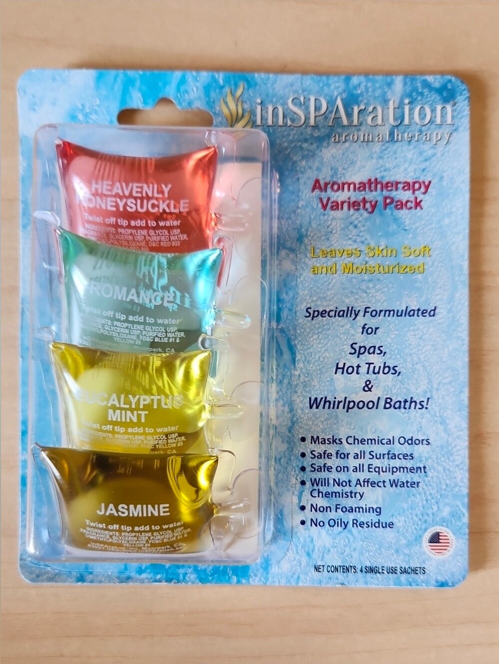 inSPAation Aromatherapy Variety Pack - Multi-Color Spa Sachets